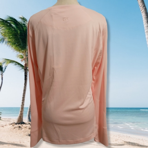 NWT Pink Soft Knit V Neck with Dry Tec Top in Plus Sz 2Xl - Picture 11 of 11